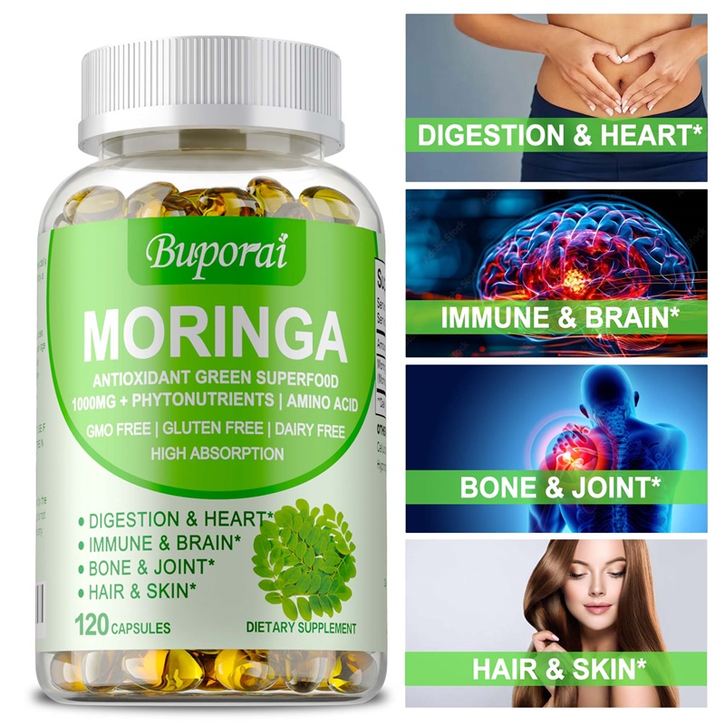 Moringa Leaf Powder - Moringa Kapsülleri - Metabolizmayı Hızlandırır, Hasarlı
