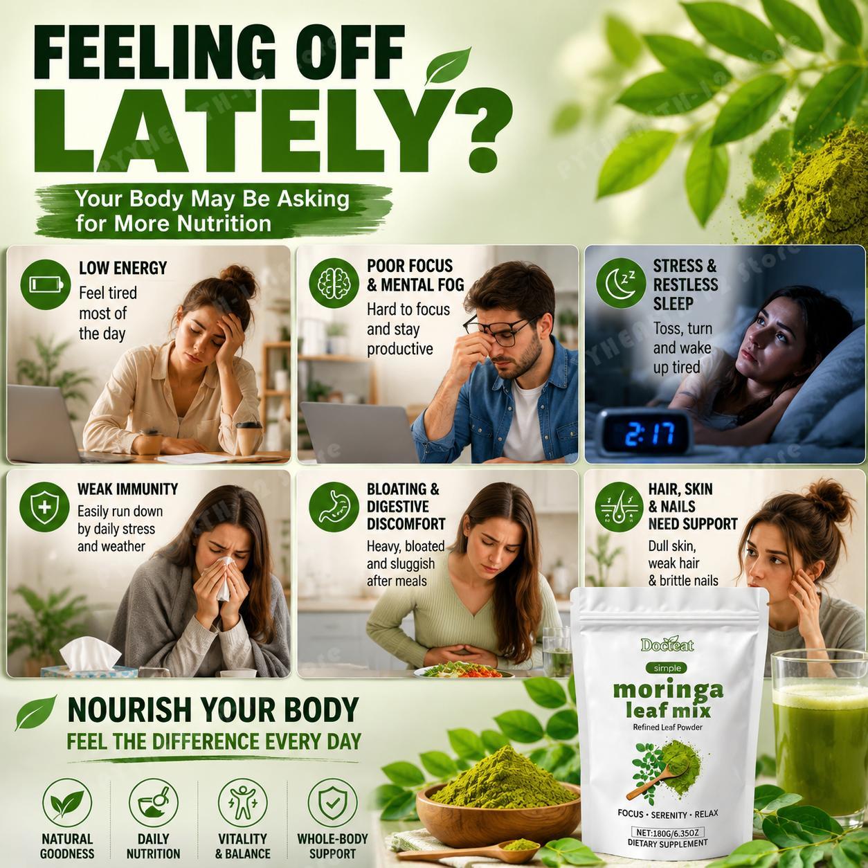 Docteat Moringa Yaprağı Karışı - Moringa Leaf Powder incelemesi ve fiyatı